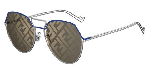 Fendi FF M0073/S 010/UB Sunglasses Grey/Blue 